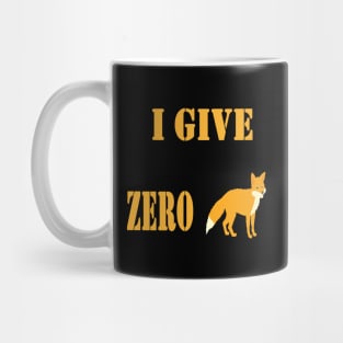 I give zero fox Mug